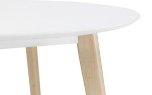 Casa Round Dining Table (100W x 100D x 75Hcm) - Available in Grey/Black or White