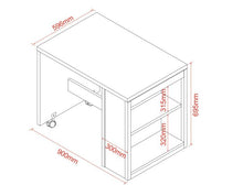 Load image into Gallery viewer, Charles Pull Out Desk - White or Grey
