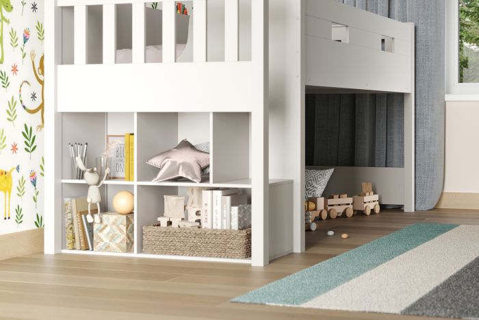 Charlie Mid Sleeper Cabin Bed - White