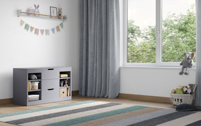Charles Drawer Unit - Available in Grey or White