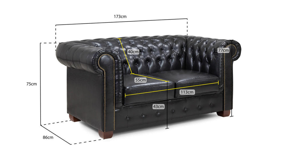 Chesterfield Sofa - Available in Corner or 3+2 - Colour options Oxblood Red, Black or Antique Brown