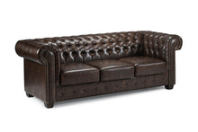 Load image into Gallery viewer, Chesterfield Sofa - Available in Corner or 3+2 - Colour options Oxblood Red, Black or Antique Brown
