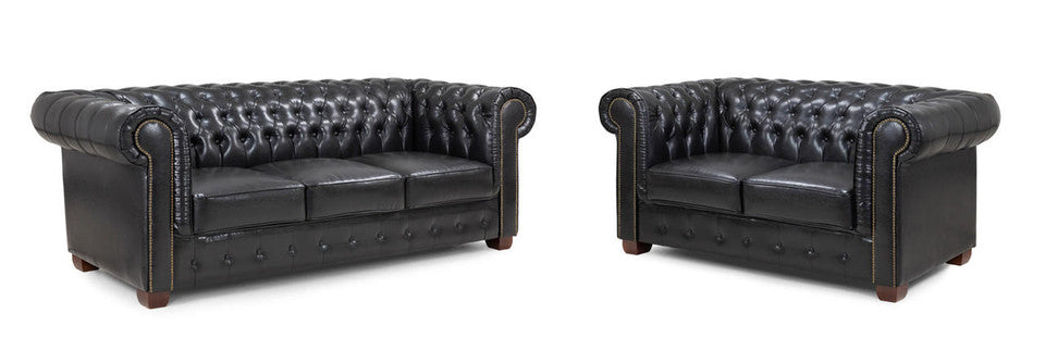 Chesterfield Sofa - Available in Corner or 3+2 - Colour options Oxblood Red, Black or Antique Brown