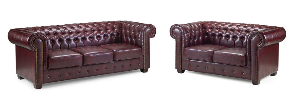 Chesterfield Sofa - Available in Corner or 3+2 - Colour options Oxblood Red, Black or Antique Brown