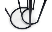 Load image into Gallery viewer, Chicago Round Nesting Side Tables - Smoked Glass - 40cm D x 40cm W x 55cm H
