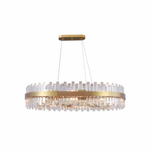 Load image into Gallery viewer, Saturn Crystal Gold Metal Chandelier Ceiling Light E14 - Available in 4 Sizes
