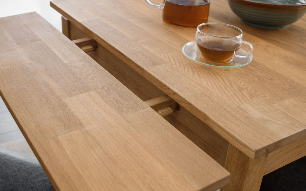 Coxmoor Extending Dining Set (80cm - 120cm W) x 80cm D x  x 75cm H - Available in Oak - Seating Option