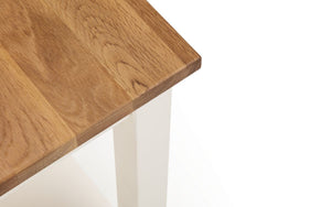 Coxmoor Tall Narrow Side Table - Available in Oak or Ivory & Oak