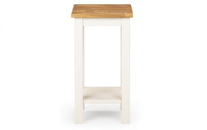 Coxmoor Tall Narrow Side Table - Available in Oak or Ivory & Oak