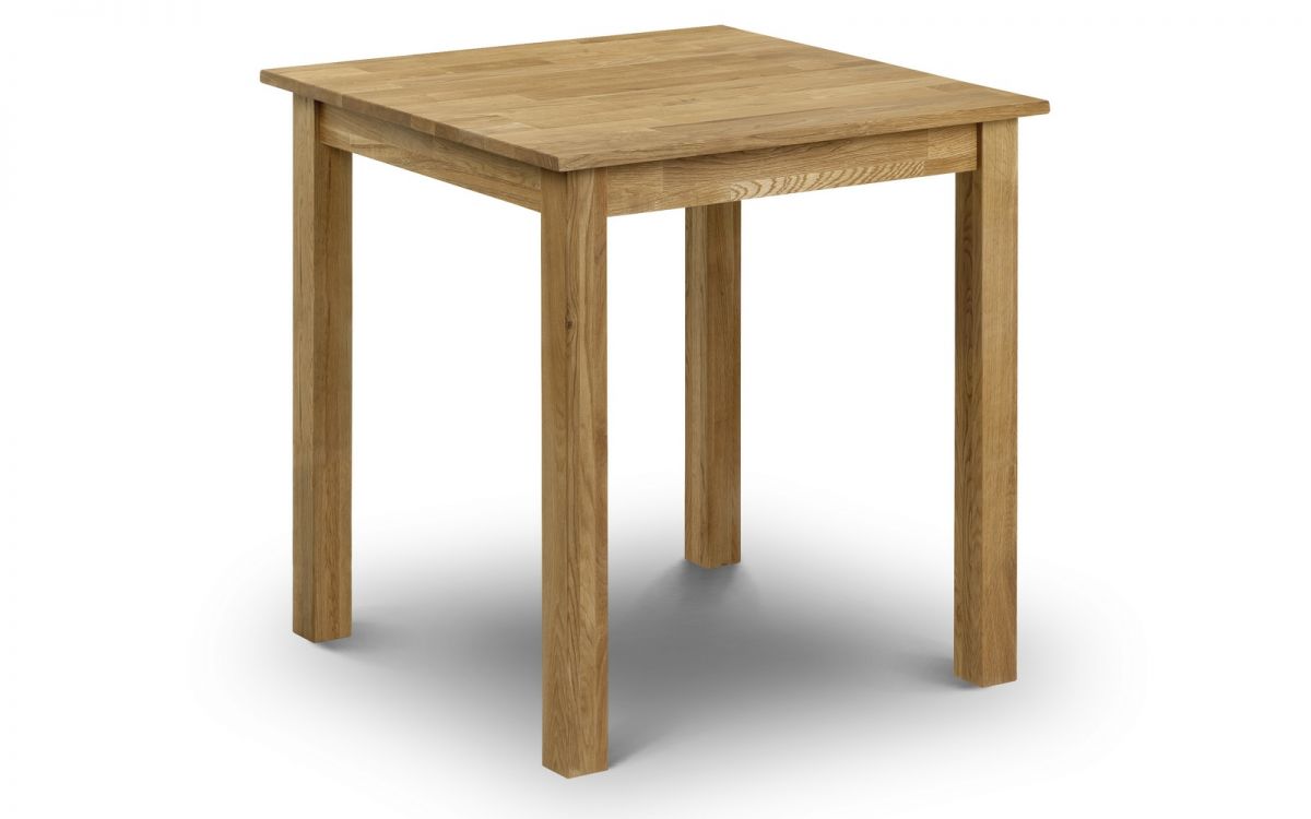 Coxmoor Square Dining Table (75cm D x 75cm W x 75cm H) - Available in Oak or Ivory & Oak - Chair Option