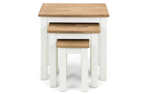 Coxmoor Next Of Tables - Available in Oak or Ivory & Oak