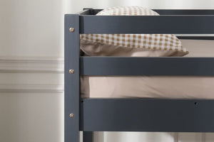 Wooden Spark Low - Bunk Bed - Colour Options Grey or White