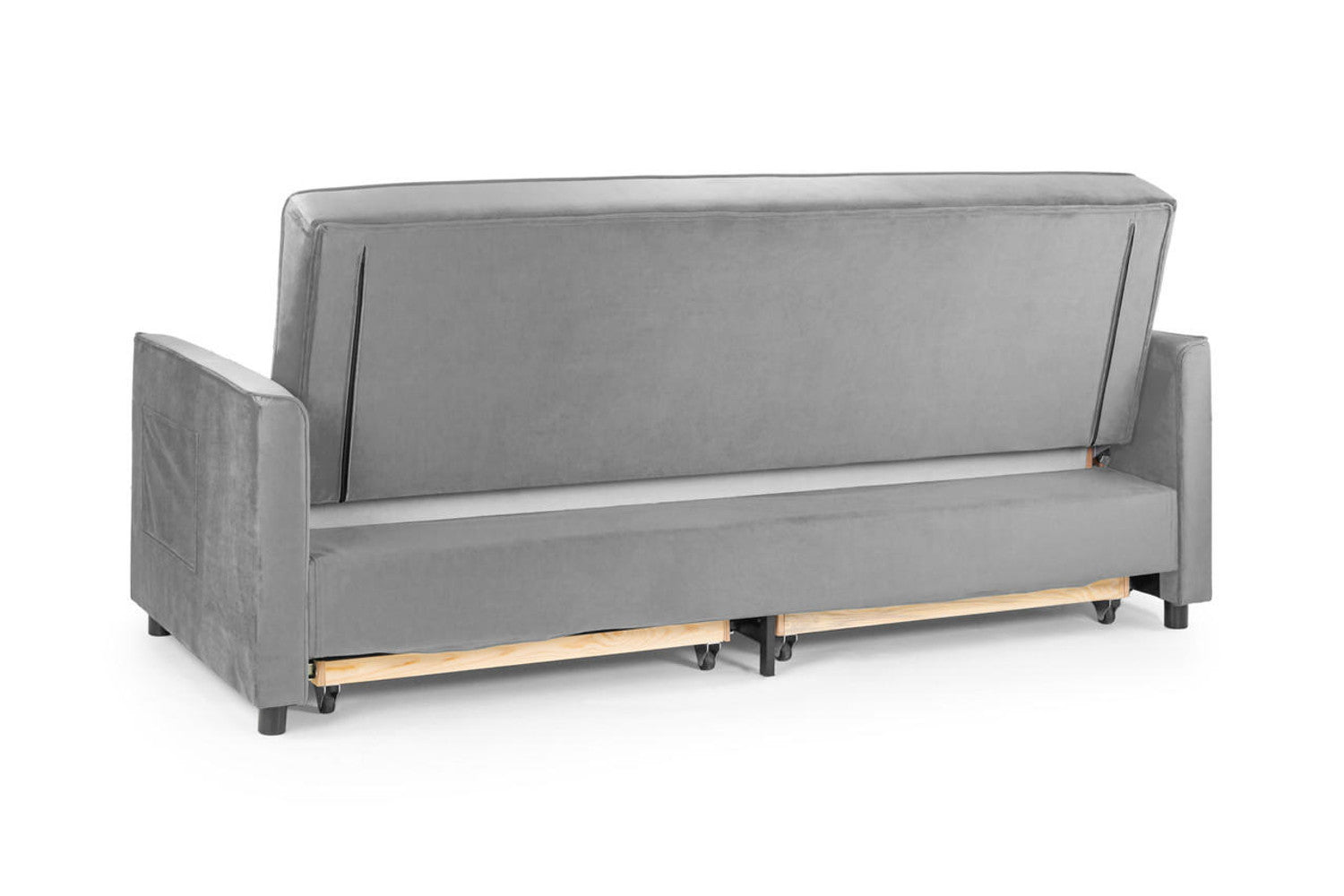 Elegence SofaBed - Colours Plush Grey or Plush Teal or Plush Blue - Available in 3 Seater
