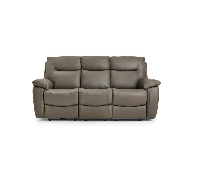 Lucia Electric/Power Recliner Sofa - Available in Black, Dark Grey, Pearl Grey or Tan
