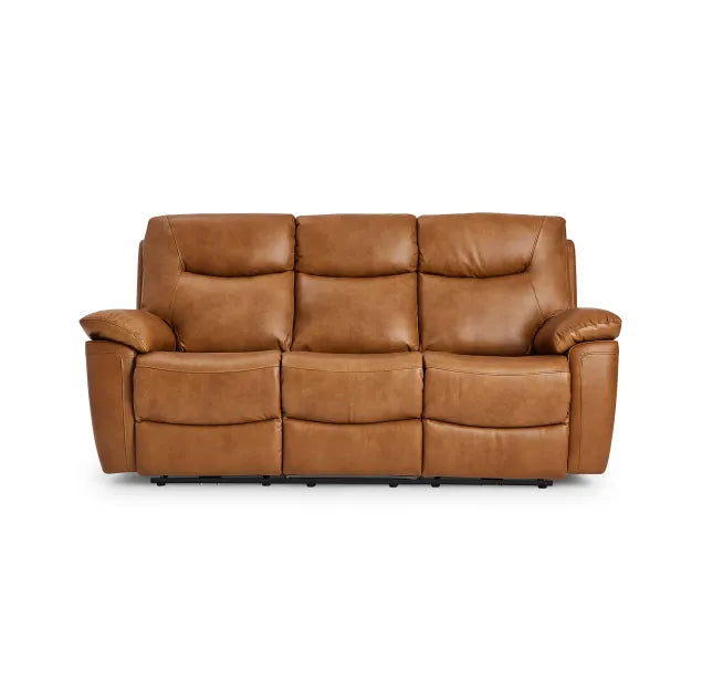 Lucia Electric/Power Recliner Sofa - Available in Black, Dark Grey, Pearl Grey or Tan