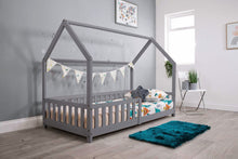 Load image into Gallery viewer, White Wooden Explorer Playhouse With Rails - Single Bed
