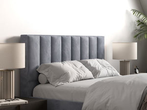 Riverside Fabric Bed Grey - Available in Single, Double, KingSize & SuperKing