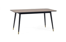 Load image into Gallery viewer, Findlay Rectangular Dining Table - Walnut &amp; Black - 90cm D x 160cm W x 75cm H - Chair Options
