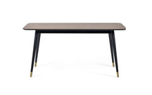 Load image into Gallery viewer, Findlay Rectangular Dining Table - Walnut &amp; Black - 90cm D x 160cm W x 75cm H - Chair Options
