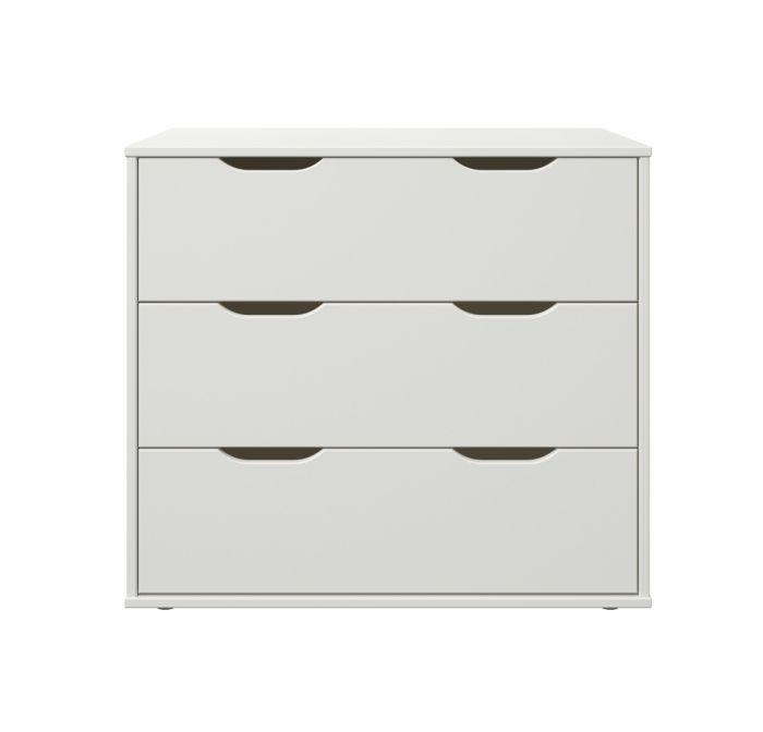 Nora Midi Chest Of 3 Drawers - Available in White or Grey