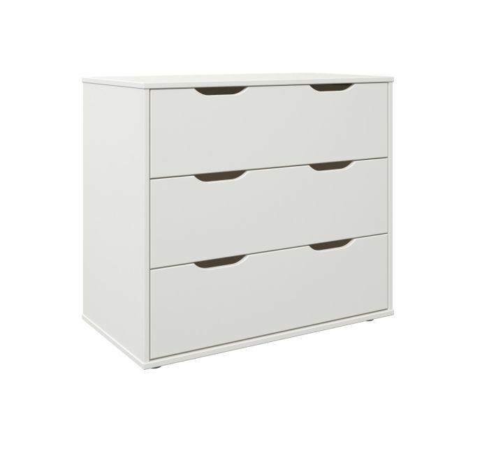 Nora Midi Chest Of 3 Drawers - Available in White or Grey
