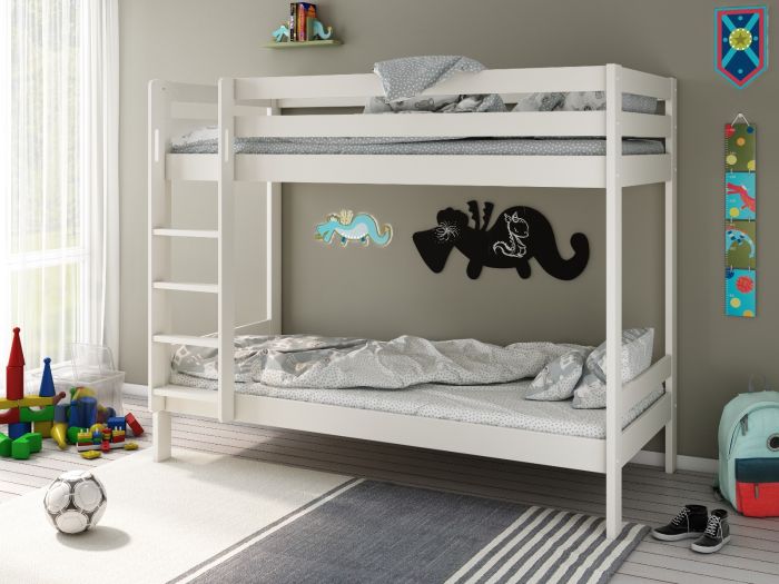 Noomi Nora Bunk Bed -Trundle and Drawers Option - Colour Option White or Grey