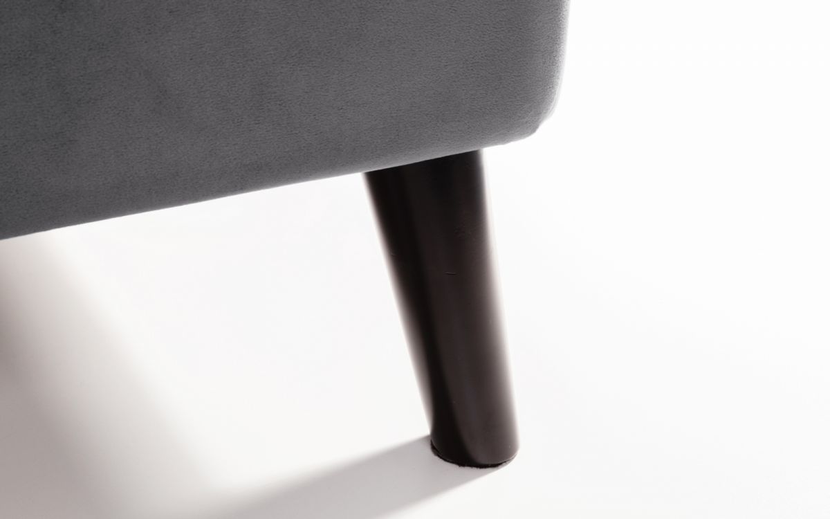 Frida Curved Velvet Bed - Available in Teal or Grey Velvet