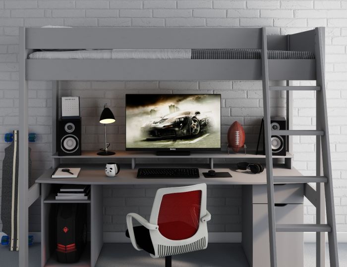 Noomi Tina Gaming Highsleeper - Colour Option White or Grey