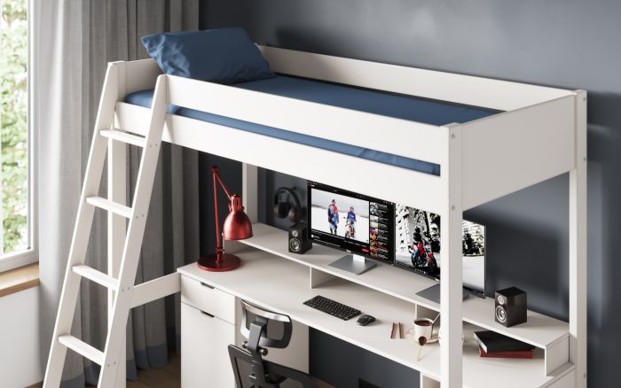 Noomi Tina Gaming Highsleeper - Colour Option White or Grey