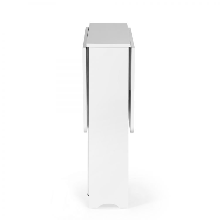 Gatan Small Gateleg Table With 2 Chairs - Available in White, Grey Or Black