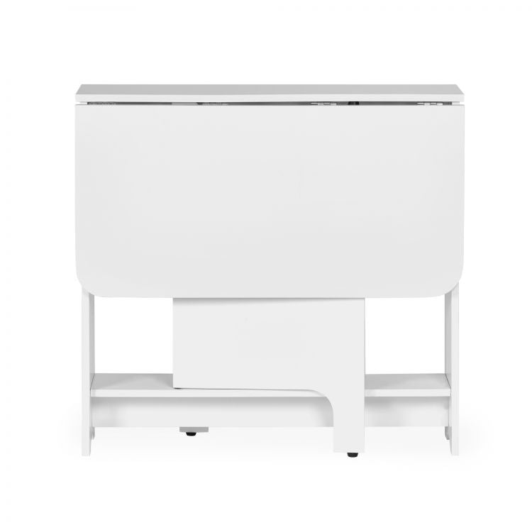 Gatan Small Gateleg Table With 2 Chairs - Available in White, Grey Or Black