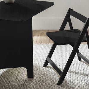 Gatan Small Gateleg Table With 2 Chairs - Available in White, Grey Or Black