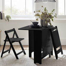 Load image into Gallery viewer, Gatan Small Gateleg Table With 2 Chairs - Available in White, Grey Or Black
