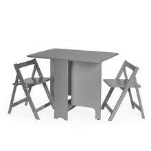 Load image into Gallery viewer, Gatan Small Gateleg Table With 2 Chairs - Available in White, Grey Or Black
