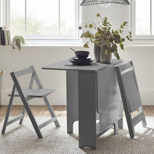 Load image into Gallery viewer, Gatan Small Gateleg Table With 2 Chairs - Available in White, Grey Or Black
