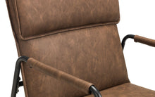 Load image into Gallery viewer, Geo Faux Leather Brown Chair
