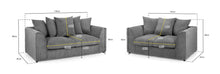 Load image into Gallery viewer, Harley Jumbo Sofa -  Grey Fabric - Available in Corner, 3 or 2
