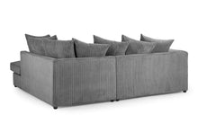 Load image into Gallery viewer, Harley Jumbo Sofa -  Grey Fabric - Available in Corner, 3 or 2
