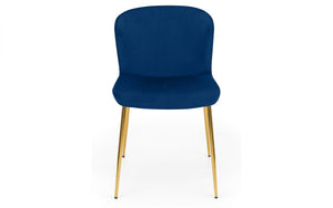 Smooth Velvet Harper Dining Chair - Available in Blue, Grey and Dusky Pink
