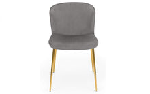 Load image into Gallery viewer, Smooth Velvet Harper Dining Chair - Available in Blue, Grey and Dusky Pink
