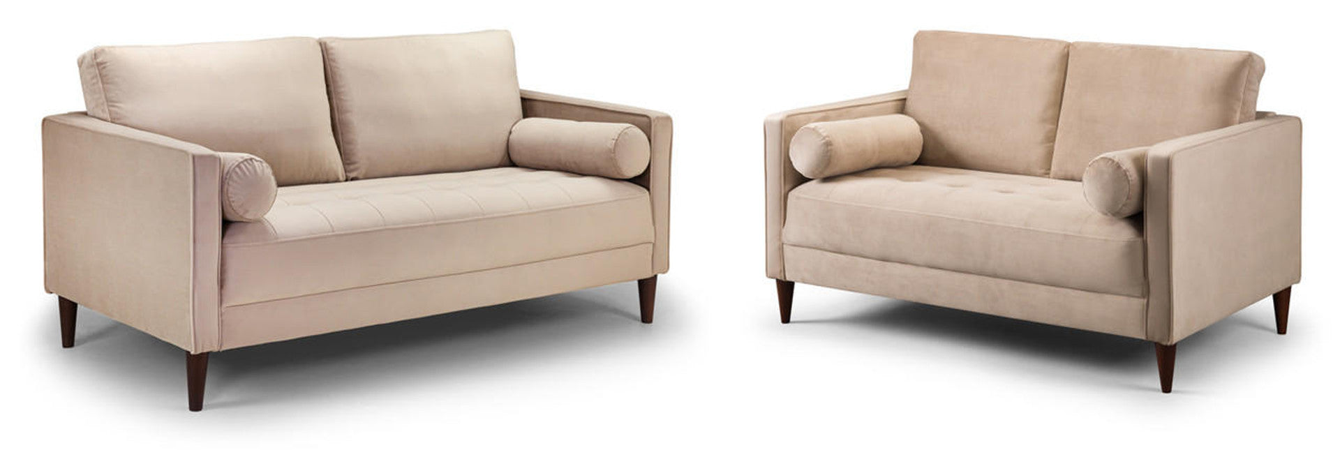 Harper Sofa Set - Available in 4, 3, 2 Seaters & Armchair - Colour Options in Plush, Teal, Blue, Green, Grey, Biege