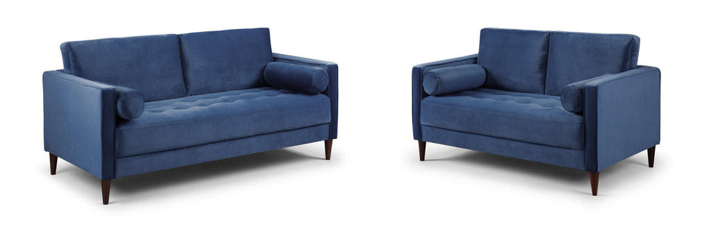 Harper Sofa Set - Available in 4, 3, 2 Seaters & Armchair - Colour Options in Plush, Teal, Blue, Green, Grey, Biege