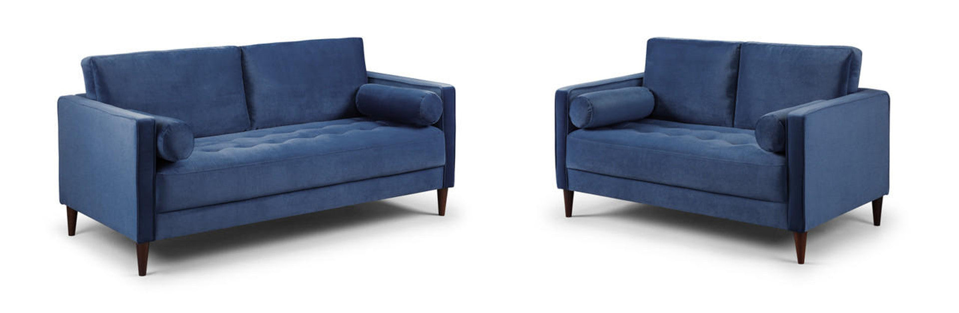Harper Sofa Set - Available in 4, 3, 2 Seaters & Armchair - Colour Options in Plush, Teal, Blue, Green, Grey, Biege