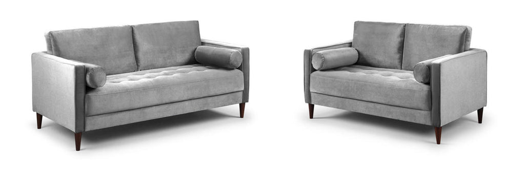 Harper Sofa Set - Available in 4, 3, 2 Seaters & Armchair - Colour Options in Plush, Teal, Blue, Green, Grey, Biege