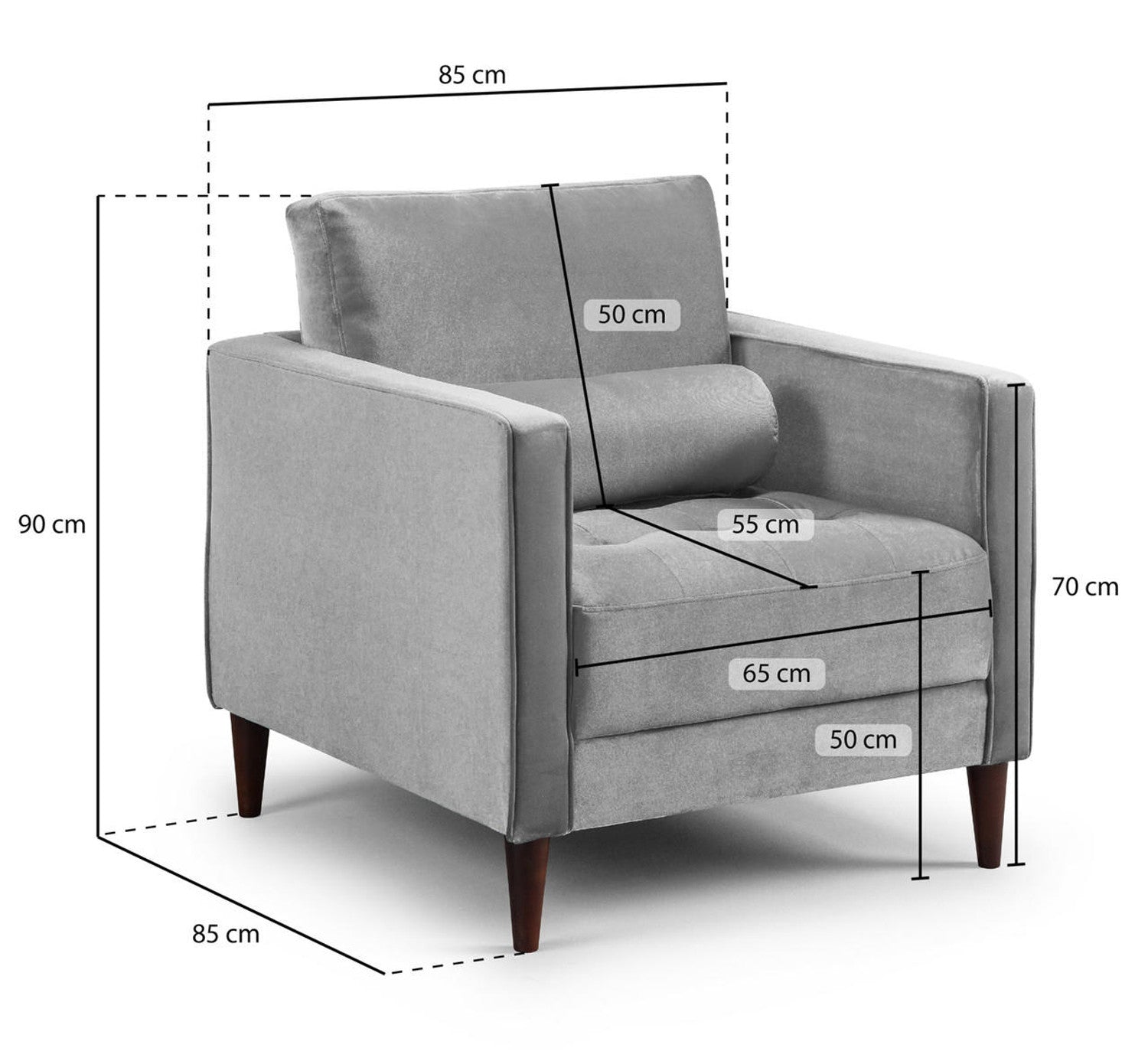 Harper Sofa Set - Available in 4, 3, 2 Seaters & Armchair - Colour Options in Plush, Teal, Blue, Green, Grey, Biege