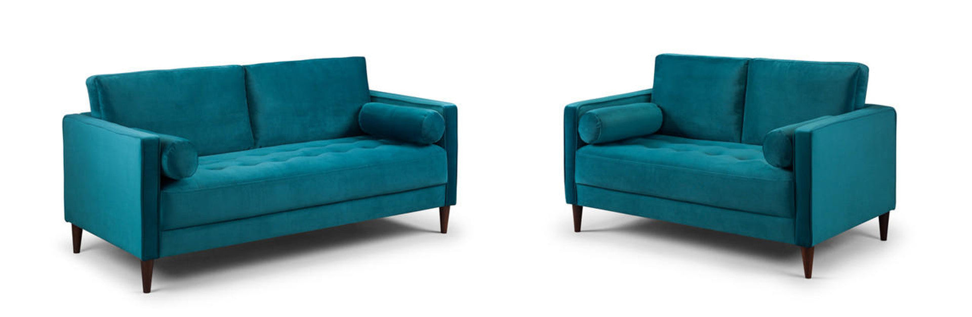 Harper Sofa Set - Available in 4, 3, 2 Seaters & Armchair - Colour Options in Plush, Teal, Blue, Green, Grey, Biege