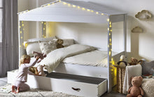 Load image into Gallery viewer, Kids Hazel Low Sleeper With Storage Drawer - White - Optional Mattress
