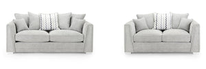 Cony Grey Scatterback Sofa Set - Available in 3, 2 & Armchair