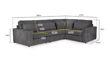 Load image into Gallery viewer, Kiana Sofa Set - Grey or Mocha - Available in a Large/Small Corners &amp; Modulars to Build Your Own Size
