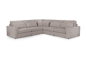 Kiana Sofa Set - Grey or Mocha - Available in a Large/Small Corners & Modulars to Build Your Own Size